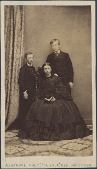 Jadwiga (1844&ndash;1895), Konstanty (1846&ndash;1923) i Jan (Janio) (1849&ndash;1923) Zamoyscy