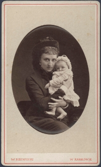 Zofia z Potockich Stefanowa Zamoyska (1851–1927) z dzieckiem